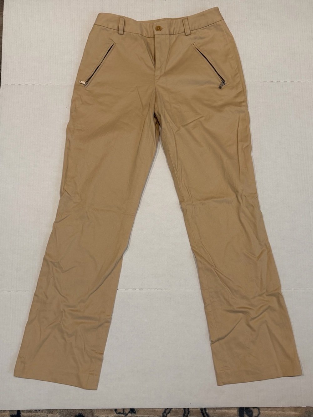 Ralph Lauren Women’s 4 Khaki Dress Pants Zipper Pockets Business Casual